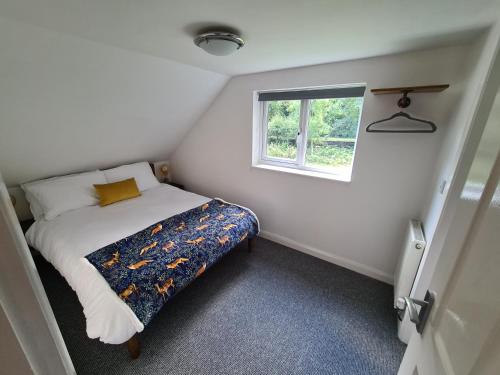 莫尔德Park House Self-Contained Annex的一间小卧室,配有床和窗户
