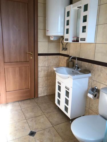 KonskaVilla Jerman的一间带水槽和卫生间的浴室