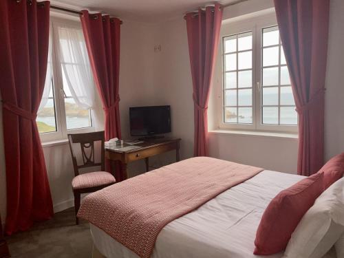 德拉普因特都格伦酒店客房内的一张或多张床位