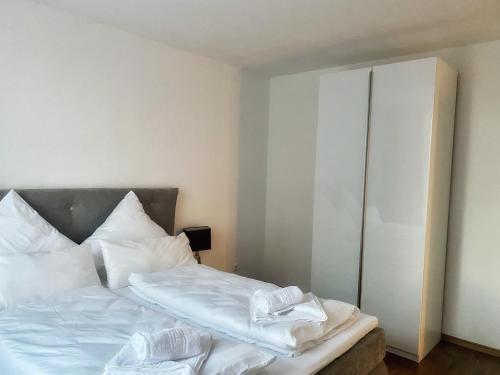 Cozy Apartment Bernburg 1客房内的一张或多张床位