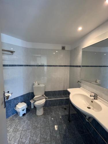 科斯镇特奥多海滩公寓酒店的一间带卫生间和水槽的浴室