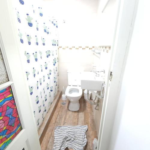 布宜诺斯艾利斯Luna de Mandalas的一间带卫生间和水槽的浴室