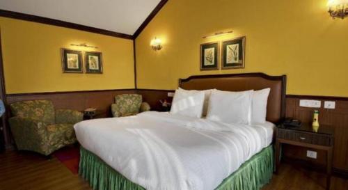 大吉岭梅菲尔酒店客房内的一张或多张床位