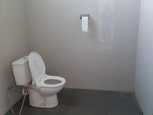 克里穆图SHILA GUEST HOUSE的浴室设有卫生间和一卷卫生纸