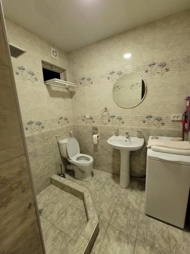 Vaniguest house TSVARA的一间带卫生间和水槽的浴室