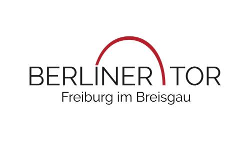 弗莱堡Boutique Appartements im Berliner Tor的贝丽西亚家具零售商的标志