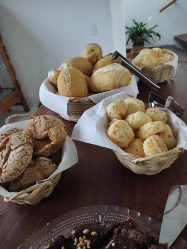 Pedacinho do céu提供给客人的早餐选择