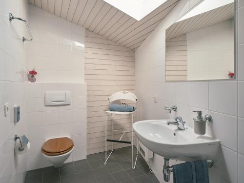 BorgnoneOsteria Grütli con alloggio的一间带水槽和卫生间的浴室