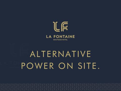 弗朗斯胡克La Fontaine Boutique Hotel by The Oyster Collection的现场读取备用电源的标志