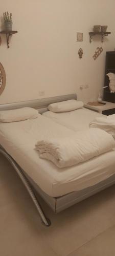 Tirat Karmelנקודות ריפוי的客房内的2张床