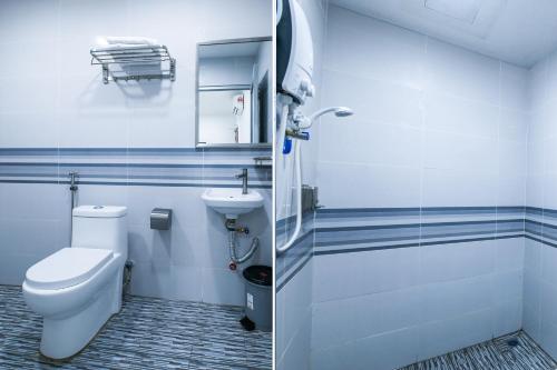 双溪大年SP Star Hotel的一间带卫生间和水槽的浴室