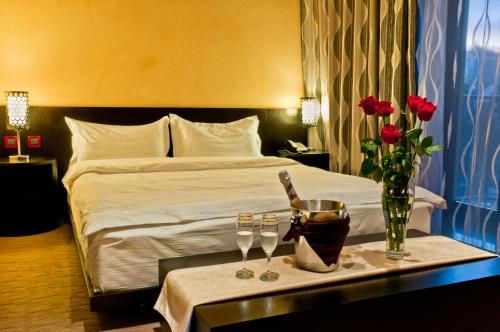 乌尔古酒店客房内的一张或多张床位