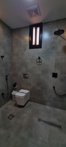 欧拉Black的一间带卫生间和窗户的浴室