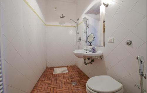 阿曼泰阿Artists Flat的一间带卫生间和水槽的浴室