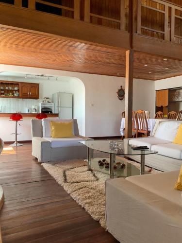 IvatoVilla Eden Wood的客厅配有沙发和桌子
