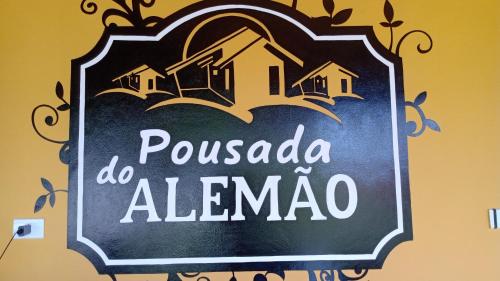 卡纳内亚Pousada do Alemão - Cananéia的读出巴斯克的黑板标志