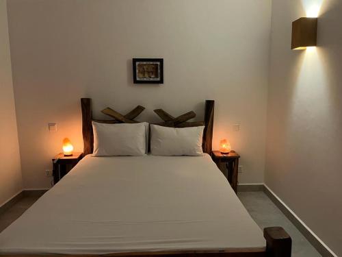 Lala salama Kendwa villas客房内的一张或多张床位