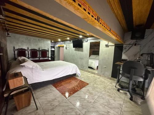 马尼萨莱斯Habitación con baño privado en aparthotel的相册照片