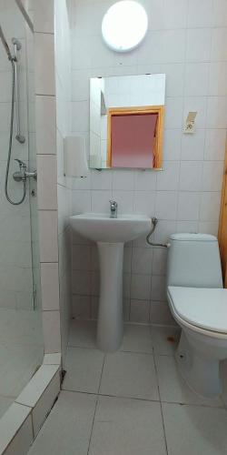 Schronisko PTTK na Jaworzynie Krynickiej的一间浴室
