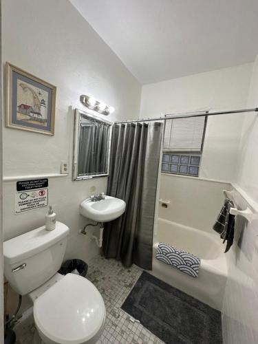 迈阿密OQP Vacations Edgewater的一间带卫生间和水槽的浴室