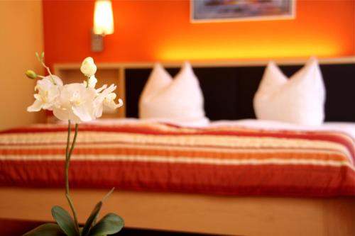 林登霍夫巴德施德酒店客房内的一张或多张床位