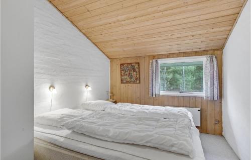 博利尔马克Cozy Home In Rm With Kitchen的卧室配有一张大白色床和窗户