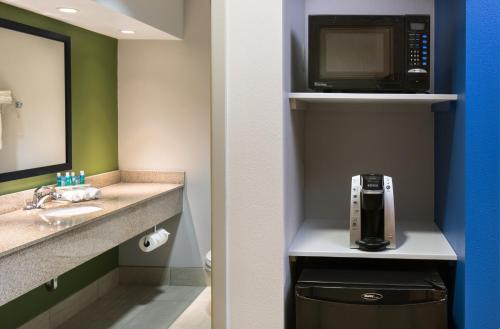 锡达拉皮兹锡达拉皮兹智选假日酒店 - 柯林斯路的一间带水槽和微波炉的浴室