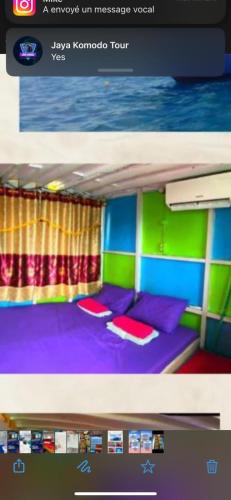 纳闽巴霍Komodo trip的一张带双层床的卧室的照片