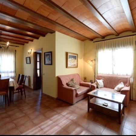 Bayubas de AbajoLas Tejas的客厅配有沙发和桌子