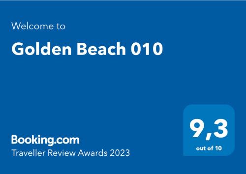 Golden Beach 010的证书、奖牌、标识或其他文件