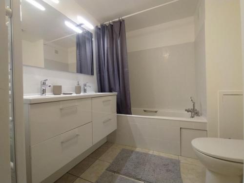 Chambres dans guest house à Lyon-GARE Part-Dieu的一间浴室