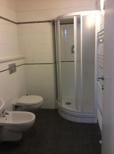 里奥马哲雷美好生活旅馆的一间带卫生间和淋浴的浴室