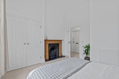 Cosy Apartment in the heart of Southampton客房内的一张或多张床位