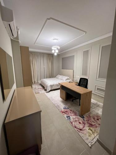 Luxury Apartment in Elbasan客房内的一张或多张床位