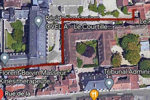 第戎Le loft Rousseau的建筑物场地图的绘制