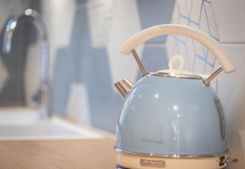 TraversAppartement thématique: Nature Scandinave的茶壶,坐在柜台上