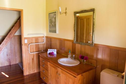 凯里凯里雷莱克斯旅舍的一间带水槽和镜子的浴室