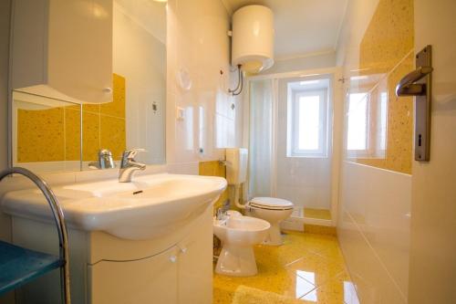 诺维格勒伊斯特拉Apartment Bencic的一间带水槽和卫生间的浴室