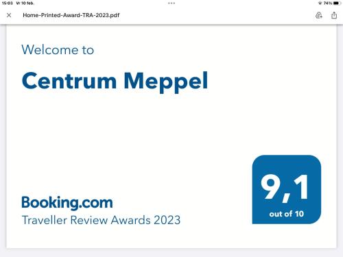 梅珀尔Centrum Meppel的手机屏幕的截图,欢迎确认合并