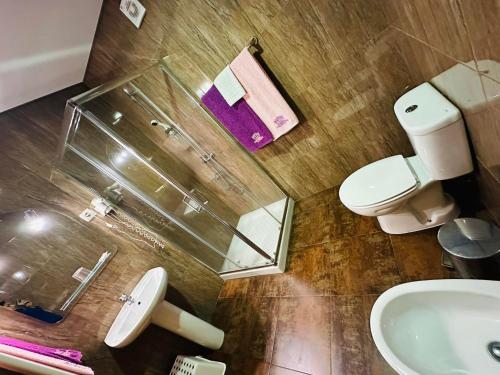 吉尔斯Residência Iris的一间带卫生间和水槽的浴室