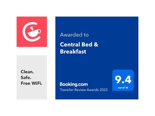 加尔各答城中心住宿加早餐旅馆的中央住宿加早餐网站的屏幕显示,显示信用额度