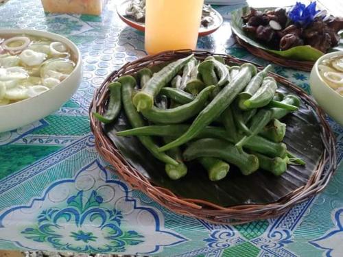 BatuanJolits Ecogarden Integrated Farm的桌上一篮青椒