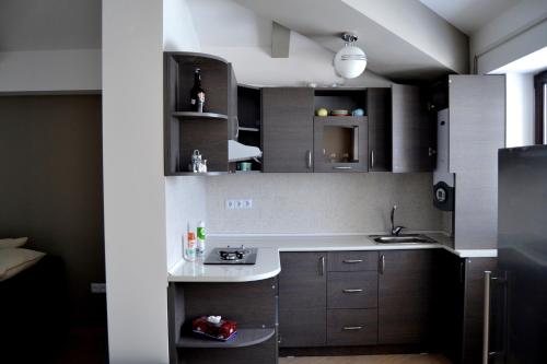 特索瓦萨家庭公寓的厨房或小厨房