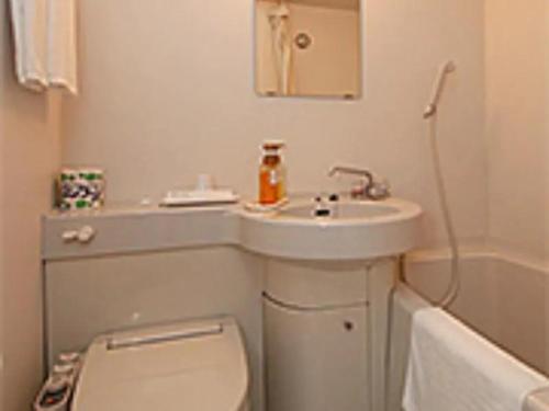 FukuroiCosmo Inn - Vacation STAY 42006v的一间带水槽和卫生间的小浴室