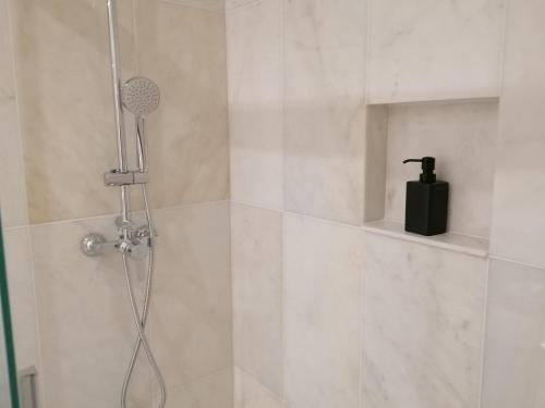 丰沙尔Apartments Madeira Barreirinha的浴室内配有淋浴和头顶淋浴