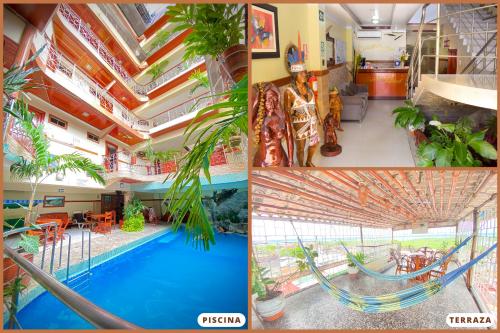伊基托斯Hotel Ventura Isabel的一张带游泳池的酒店图片