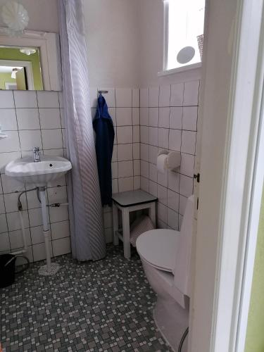 TvolmB&B Tvolm Ydby Thy的一间带卫生间和水槽的浴室