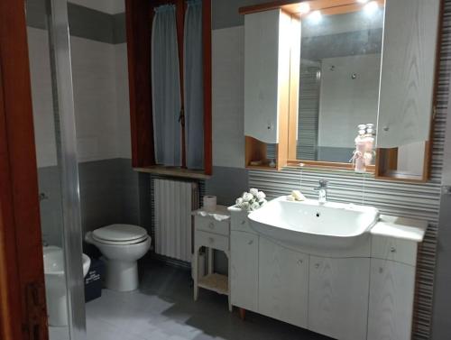 纳尔多casa vacanze vita的一间带水槽和卫生间的浴室