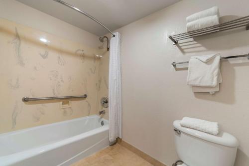 新奥尔良市PLUS诺斯伍兹贝斯特韦斯特酒店的浴室配有卫生间、浴缸和水槽。