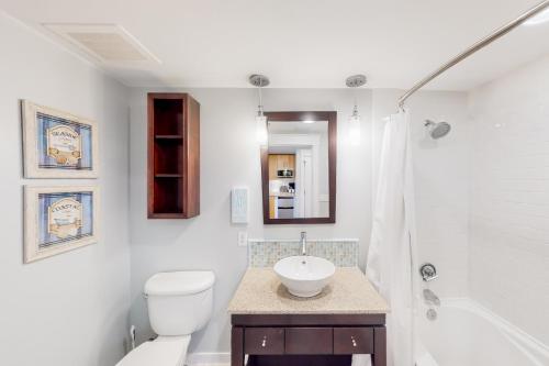 德斯坦Elation #5316的一间带水槽、卫生间和淋浴的浴室